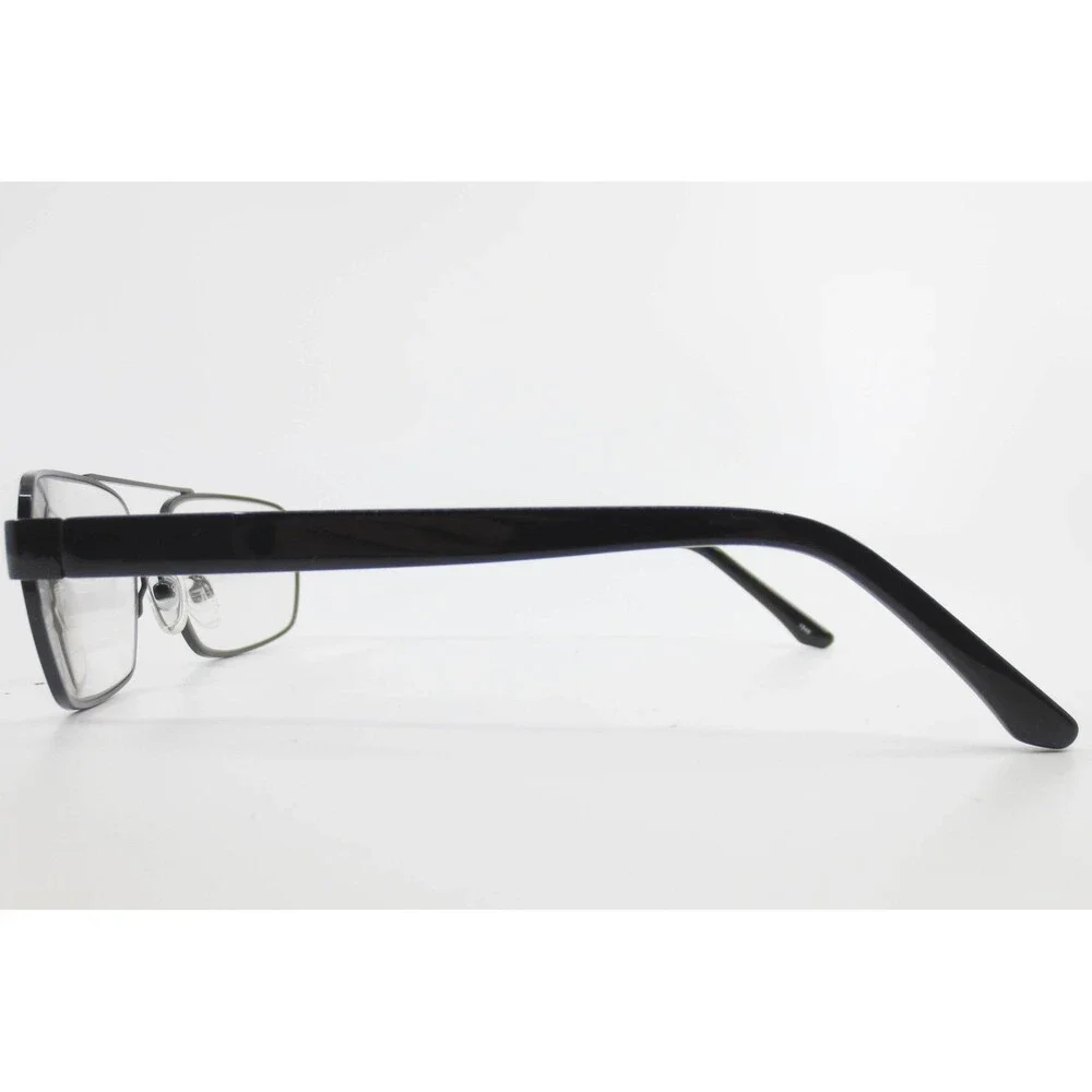 Robert Mitchel Suns Eyeglass Frames Black Rectangular Double Bridge RMS